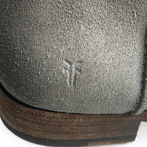 Frye Elyssa Shootie Booties Grey Suede Ankle Boots Sz 9.5B - Picture 8 of 8